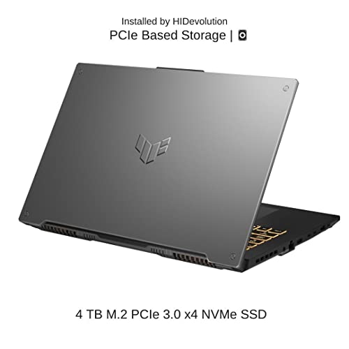 HIDevolution ASUS TUF Gaming F17 FX707ZM 17.3" FHD 144Hz, 1.7 GHz i7-12700H, RTX 3060, 64 GB 4800MHz RAM, 4 TB PCIe SSD, Windows 11 Pro 5