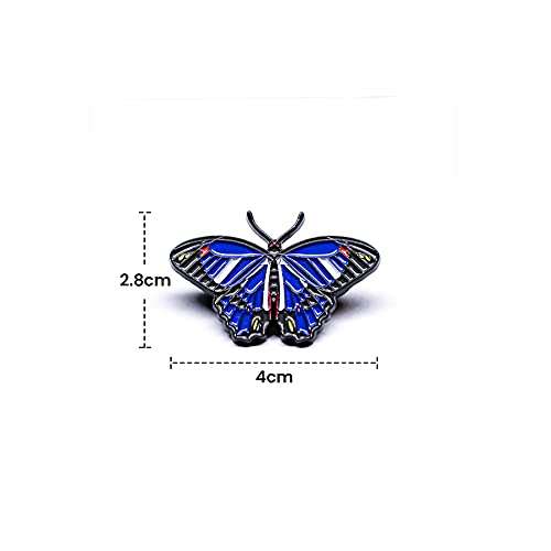 Butterfly Enamel Pin Blue Morpho DCO 3