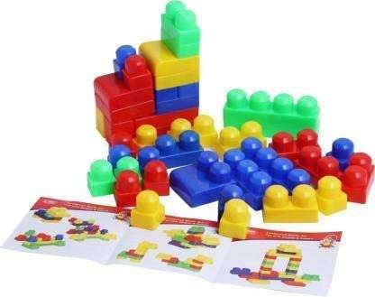 MKY® Big Size Colorful Building Blocks Set-2(Dolly) ;Non Toxic ; Educational Game ; Improves Intellectual Capabilities (Multicolor) ; 2 Years and Above 3