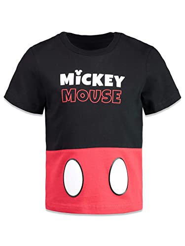 Disney Mickey Mouse Donald Duck Goofy Pluto Toddler Boys 4 Pack Graphic T-Shirts 3T 3