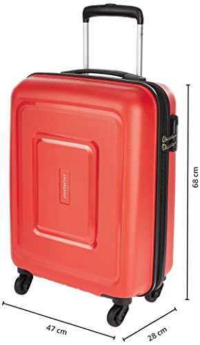 Aristocrat Sera Polypropylene 55 cms Red Hardsided Cabin Luggage (SERA55TFIR) 3