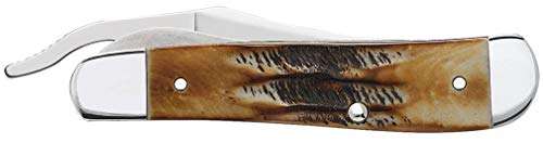 Case WR XX Pocket Knife Burnt 6.5 Bonestag Russlock Item #65303 - (6.51953L SS) - Length Closed: 4 1/4 Inches 3