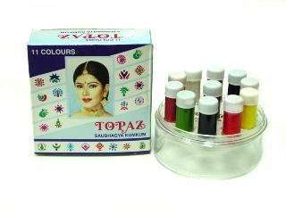 Your_ Shop- Topaz Liquid Mat Kumkum set of 11 color For Girls & Women 2