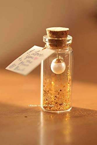 EZALLA Retro Lucky Wishing Bottles with Cork Stopper 10ML, Mini DIY Glass Bottle Jar for Wedding Friendship Birthday Gift (Pack of 5