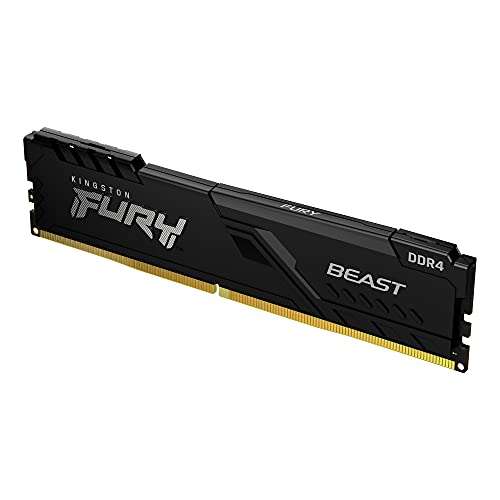 Kingston FURY Beast 8GB (2x4GB) 3200MHz DDR4 CL16 Desktop Memory Kit of 2 KF432C16BBK2/8 5