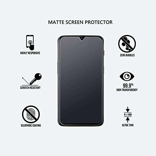 MoboTech® Samsung Galaxy A03S Matte Tempered Glass 3D Touch Smooth Shield Anti-Fingerprint Glossy Finish HD [Easy Installation Kit] MTMGLSXX41 3