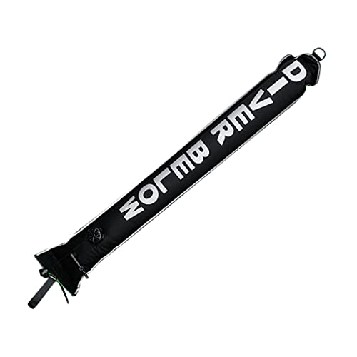 High Visibility Scuba Diving Dive SMB Surface Marker Buoy Tube Black and Fluorescence Green 3