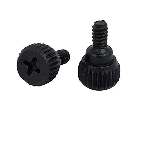 Ubersweet® Imported PC Computer Case Metal Thumbscrews Thumb Screws Black 60pcs 3