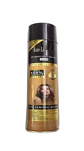 Luv-Li Strong Hold Gold With Keratin, Collagen Hair Spray (420 Ml) 1