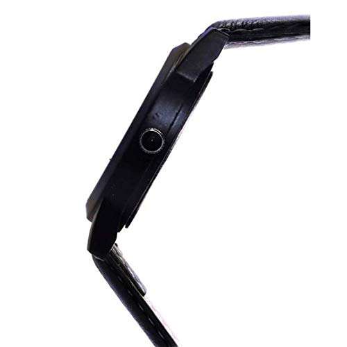 Jack Klein Trending Stylish Fashion Graphics Red Dial Black Strap Analog Wrist Watch for Men & Boys - Black 3