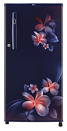 LG 190L 2 Star Direct-Cool Single Door Refrigerator (GL-B199OBPC, Blue Plumeria, Fast Ice Making, 2022 Model) 1