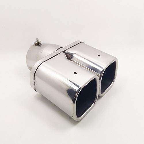 Oshotto Stainless Steel SS-010 Car Exhaust Muffler Silencer Cover Compatible with Maruti Suzuki Brezza (Chrome) 3