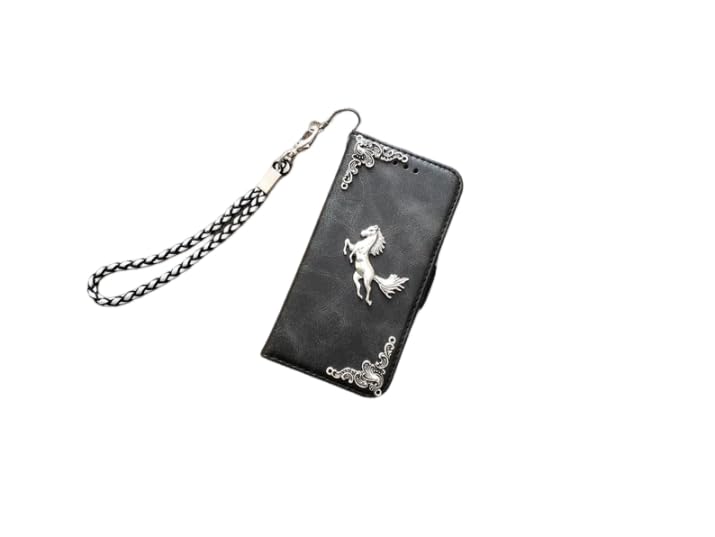 Horse phone leather wallet case for iPhone X XS XR 11 12 13 14 15 16 Pro Max Galaxy S24 S23 S22 S21 S20 Ultra Note 20 10 Plus Mn1622 1