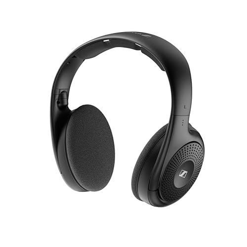 Sennheiser RS 120-W On-Ear Wireless Headphones for Crystal-clear TV Listening with 3 Sound Modes, Lightweight Design, Easy Volume Control, 60 m Range and Convenient Transmitter/Charger Combo - Black 5