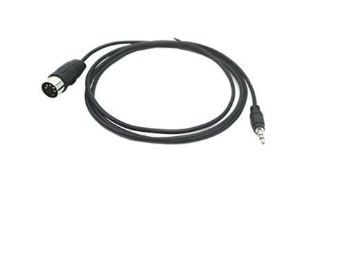 SinLoon 5-Pin DIN-Male Cable, 5 Pin Din to 3.5mm(1/8in) TRS Stereo Male Jack Stereo Audio Cable forB & O System Playing The Musical Instrument Signal Output 1.5m (5 feet,3.5M-5 DIN M) 5