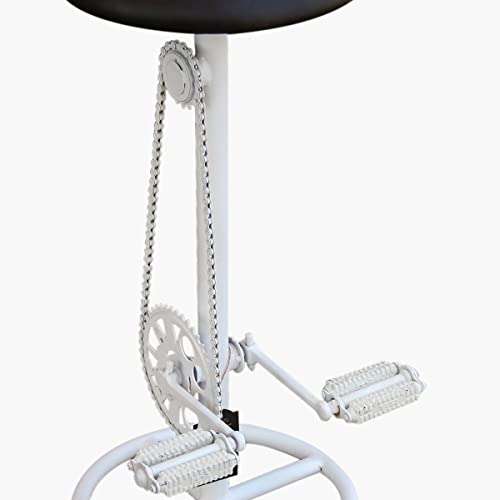 Home Centre Black and White Vintage Bar Stool, Standard 5