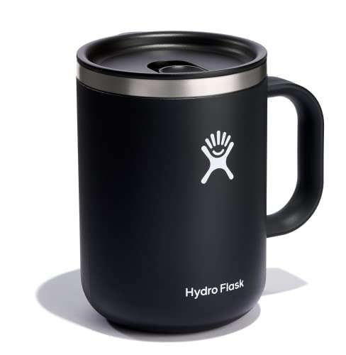 Hydro Flask Coffee Mug – Insulated Stainless Steel, Non Spill, Leak Proof Travel Mug 24 Oz Black 2