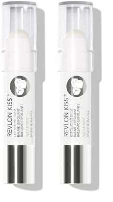 Revlon Lip Scrub Balm, Kiss Sugar Scrub Exfoliator, Lip Makeup with 24 Hour Long Lasting Hydration, Sugar Mint, 0.09 oz (Pack of 2) 1
