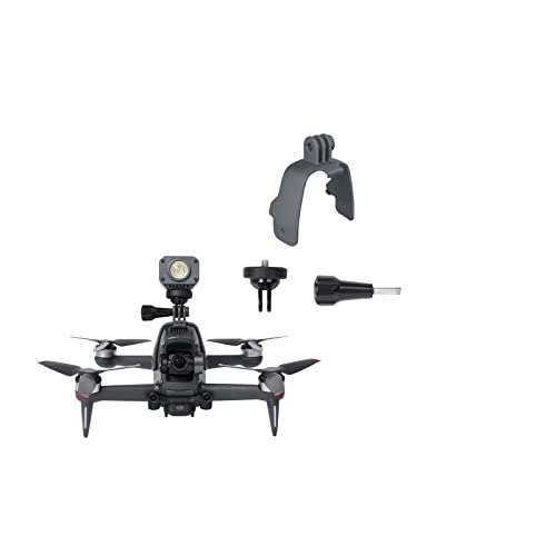 BTG DJI FPV Drone Action Camera Mount Holder for DJI Action 5 4 3 2/Pocket 3 2 /GoPro Series/Fimi Palm 2 / Insta360 X3 Go 3S ONE X2 R/Night Light/Fill Light Sport Camera Mount Extensions 1