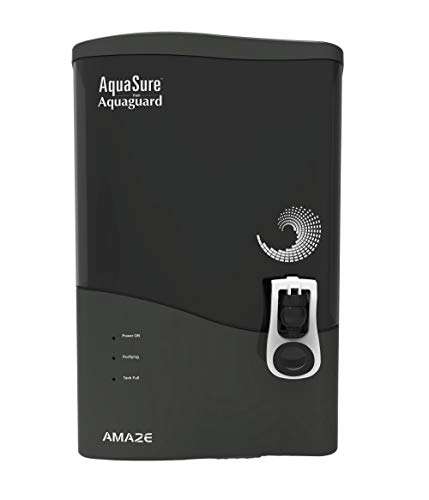 Aquasure From Aquaguard Amaze RO+UV+MTDS,7L storage water purifier,suitable for borewell,tanker,municipal water (Grey) from Eureka Forbes 1
