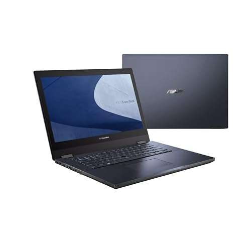 ASUS ExpertBook B2 Flip 2-in-1 Laptop (14" FHD Touchscreen, Intel 12-Core i7-1260P, 16GB RAM, 512GB SSD, Active Pen) for Small Business, Traveling, Engineering, Backlit, FP, 3-Yr WRT, Win 11 Pro, BLK 5