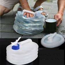 Divyog Plastic Collapsible Folding Water Storage Beverages Dispenser Container Bucket | Drinks Container with Tap for Outdoor Camping Picnic Office (3 Litre) 5
