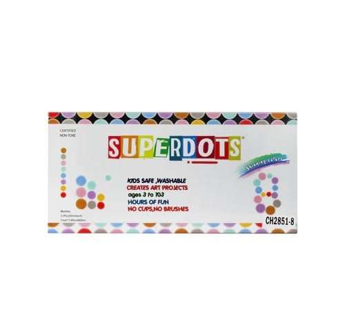 Levin 8 Colors Non Toxic Dot Paint Markers Bingo Daubers for Toddlers Art Craft Party Favors Water-Based Non-Toxic Bingo Daubers 8pc 60 ml 1