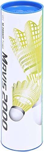 YONEX Mavis 2000 Nylon Tournament Shuttle-Yellow (1/2 Dozen) 3