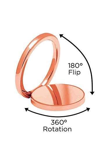 iDecoz Phone Ring Stand Universal Phone Ring Holder Kickstand. (Rose Gold) 5