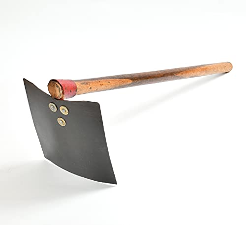 Krufe® High Tempered Iron Spade, Shovel, Fawda, Kassi [9"x10"] - Durable, Heavy-Duty Garden Tool for Digging, Planting, and Landscaping - Ergonomic Handle for Comfortable Grip 5