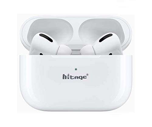 Hitage TWS-19 AIRDOPS 5.0 10 Hours Taking 5 Hours Music Long Battery AIR Speaker PRO Smart CHIP, White, Small 1