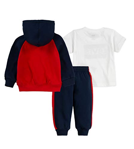Levi's Baby Boy's Cotton Clothing Set (51A174-R6W_Super RED_6M | 3-6 Months) 2