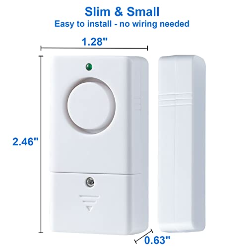 Window Door Alarm for Kids Personal Home Security Alarms with Chime for House, RV, Office, Business Safe (8Pack) 3