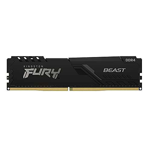 Kingston FURY Beast 8GB (2x4GB) 3200MHz DDR4 CL16 Desktop Memory Kit of 2 KF432C16BBK2/8 3