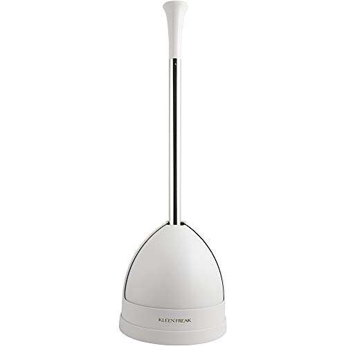 Kleen Freak 23-in. Heavy-duty Toilet Plunger with Twister Caddy 3019000, Versatile Bathroom Accessory Set and Apartment Must-have, Toilet and Plunger for Bathroom with Toilet Caddy 4