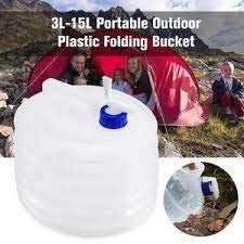 Divyog Plastic Collapsible Folding Water Storage Beverages Dispenser Container Bucket | Drinks Container with Tap for Outdoor Camping Picnic Office (3 Litre) 4