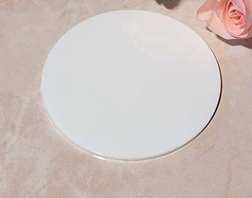 Whittlewud 3mm Pack of 3 Acrylic White Round Circle, (10 Inch x 10 inch) White Plexiglass Round Disc, Acrylic Round Sheet, Lucite Circle Round 3