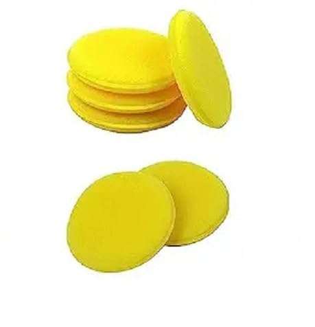 ShopiMoz Premium Foam Polishing Sponge for Vehicles Durable & Washable Applicator Sponge (Pack of 6 Pcs) 1