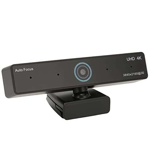 Tangxi 4K Webcam,HD 11MP 1/2.3 inch CMOS Autofocus Webcam with Microphone,Plug and Play USB Computer Web Camera for Streaming/Teaching/Video Calling/Conferencing 1