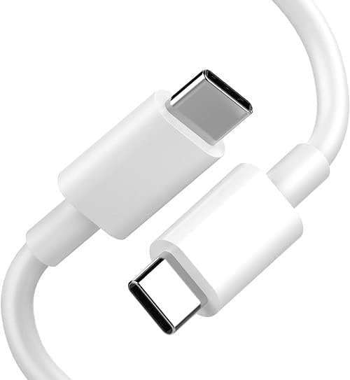 Type-C To Type-C Cable For Samsung Galaxy F62 Original USB Data & Charging Cable PD Dash WRAP Fast Charging Cable 60W High Speed Rapid Fast Turbo QC 3.0 Charging Cable (White, 4Amp, RV.C) 3