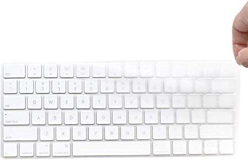 Laprite Ultra Thin Silicone Keyboard Protector Cover Skin for Apple iMac Magic Wireless Bluetooth Keyboard MLA22L/A (A1644, 2015 Released , U.S Layout, Semi-Transparent Clear ) 5