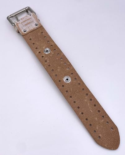 Nemesis BN-WEC Washed Out Ecru Wide Leather Cuff Wrist Watch Band 4