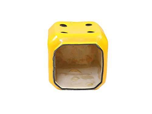 STAR NEW® Dice Stool Fiber Material for Living Room Dice Sitting Stool with Anti Skid Rubber for/Home/Outdoor- (Yellow) 5