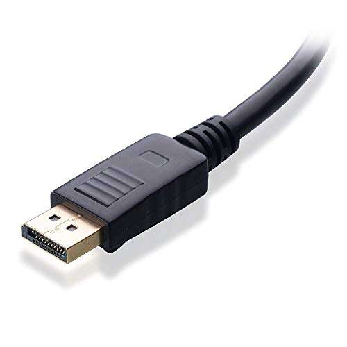 BigPlayer DisplayPort DP to DP DisplayPort Cable for Monitor, Personal Computer, Printer, Smartphone, Router, Projector (Black) 2