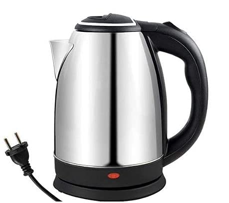 MOGAL Enterprise Stainless Steel Electric Kettle 2 Liter Design for Hot Water, Tea, Coffee, Milk, Rice and Other Multi Purpose Cooking Food Kettle 1