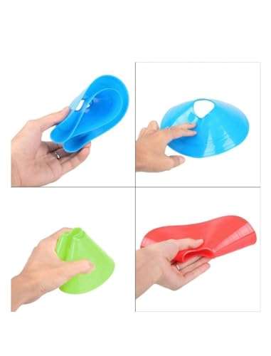 Tasco Sports Plastic Space Marker Agility Soccer Cones for Training, Football, Kids, Sports, Field Cone Markers (Multicolor, 15 Cones Set) with Carry Bag (Plastic, 15 pcs) 5