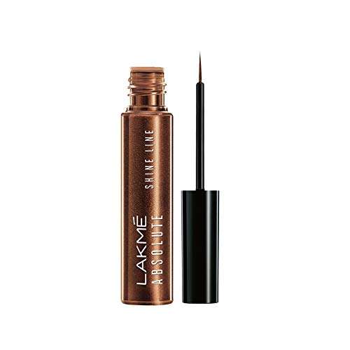 LAKMÉ Absolute Shine Liquid Shimmery Eye Liner - Black, 4.5Ml And Shimmer Bronze, 4.5Ml 5