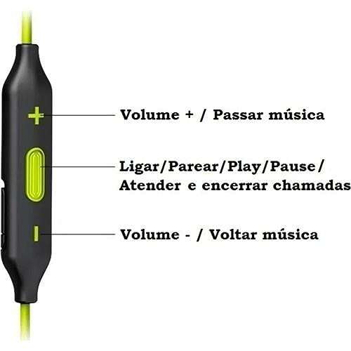 Philips ActionFit in-Ear Wireless Headphones with IPX2 Sweat-Proof Design (SHQ6500CL), Black/Lime Green 6