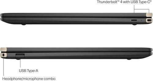 HP Spectre x360 2-in-1 Business Laptop, 2024, 14" 2880 x 1800 120Hz Touch, Intel-16 CoreIntel Evo Core Ultra 7 155H, 32GB LPDDR5, 2TB SSD, Win11 Pro, Backlit KB, Wi-Fi 6E, BT5.3, 9MP IR Camera, Black 6