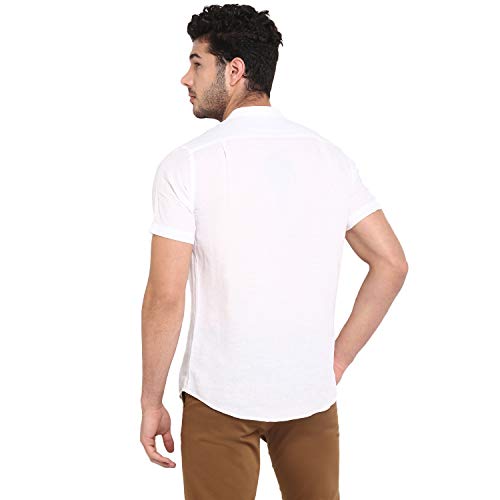 Red Tape Men's Solid Regular fit Casual Shirt (RHS0125_White L) 3